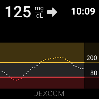 Captura de pantalla de Dexcom G6