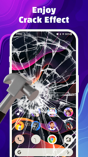 Captura de pantalla de Broken Screen 4K Funny Pranks