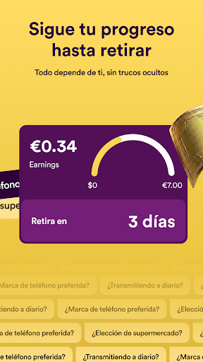 Captura de pantalla de Golden Surveys - Recompensas