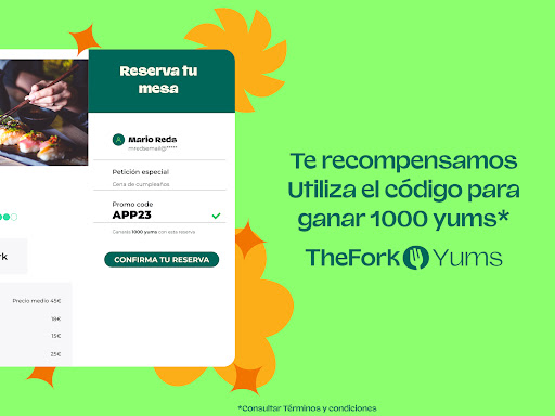Captura de pantalla de TheFork - Reserva restaurantes