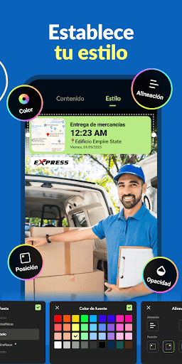 Captura de pantalla de Timestamp Camera & GPS Maps