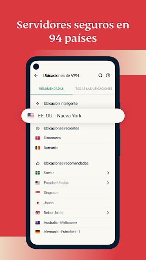 Captura de pantalla de ExpressVPN: VPN Ultra Seguro