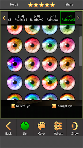 Captura de pantalla de FoxEyes - Change Eye Color