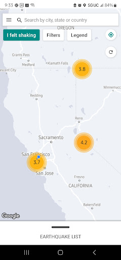 Captura de pantalla de MyShake Alertas de Terremotos