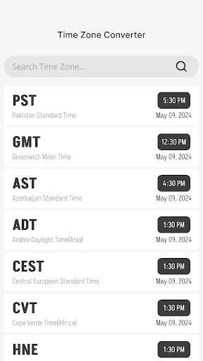 Captura de pantalla de World Clock – World time clock