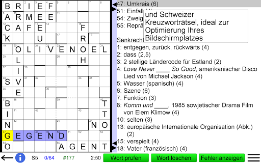 Deutsches Kreuzworträtsel Screenshot