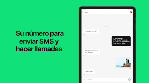 Captura de pantalla de Segundo número de teléfono