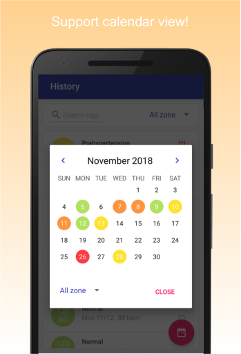 Blood Pressure Diary screenshot