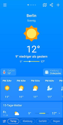 Wetter & Regen - Weather Sky Screenshot
