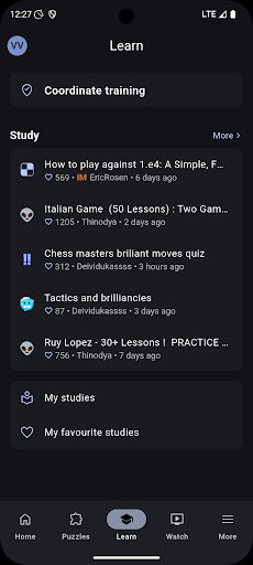 Captura de pantalla de Lichess