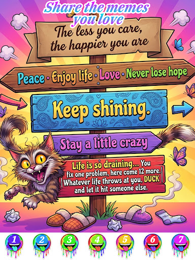 Meme Color By Number Game screenshot