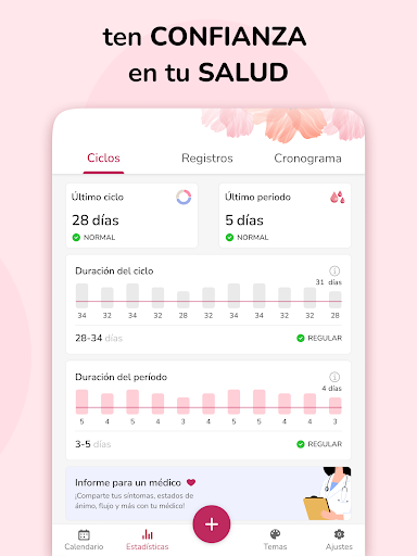 Captura de pantalla de Calendario Menstrual