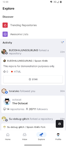 GitHub Screenshot