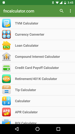 Captura de pantalla de Financial Calculators Pro