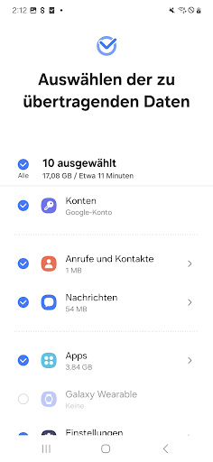 Samsung Smart Switch Mobile Screenshot