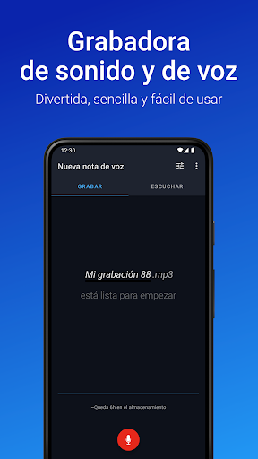 Captura de pantalla de Grabadora de Voz Fácil Pro