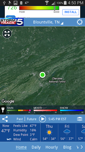 Captura de pantalla de WCYB StormTrack 5