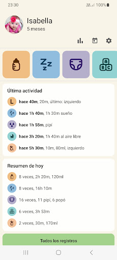 Captura de pantalla de Lactancia Materna y Sueño