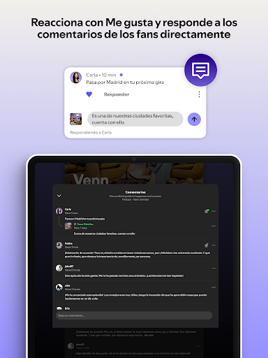 Captura de pantalla de Spotify for Creators