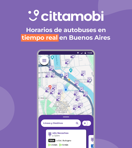 Captura de pantalla de Cittamobi: Horários de Buses