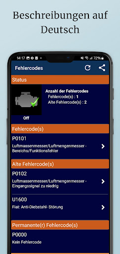 OBD 2 Car Scanner -EOBD Facile Screenshot