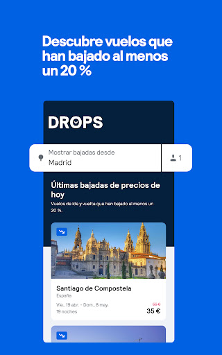 Captura de pantalla de Skyscanner Vuelos Hoteles