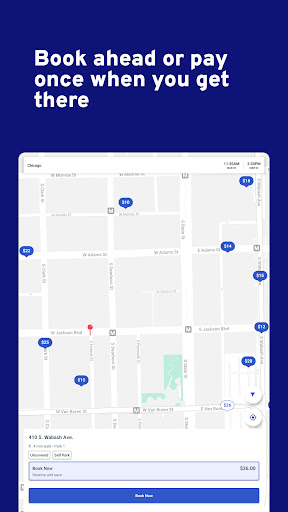 Captura de pantalla de ParkWhiz -- Parking App