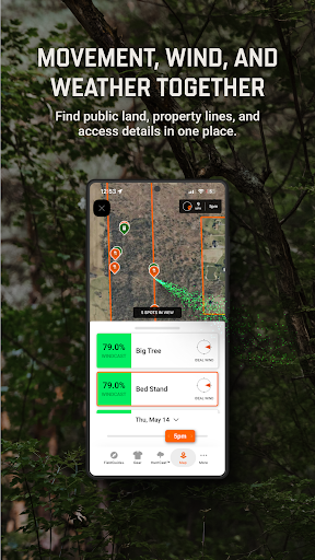 Captura de pantalla de Hunt Predictor Hunting Times