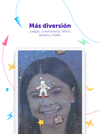 Captura de pantalla de Kinzoo Chat para Familias