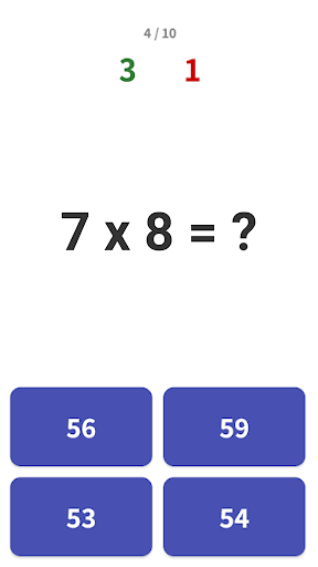 Captura de pantalla de Tabla de multiplicar prácticas