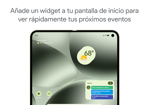 Captura de pantalla de Google Calendar