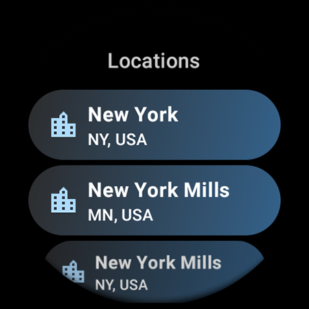 Captura de pantalla de Weather Complications: Wear OS