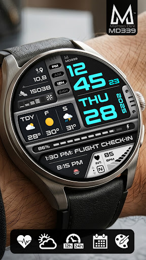 Captura de pantalla de MD339 Digital watch face