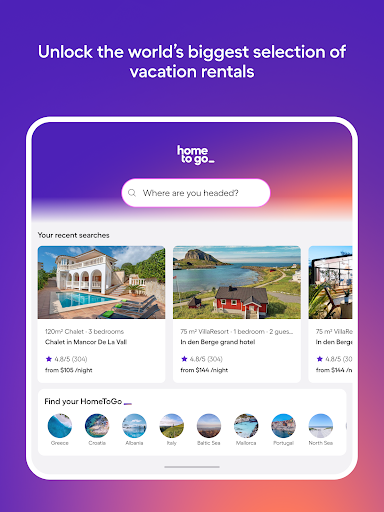 Vacation Rentals - HomeToGo screenshot