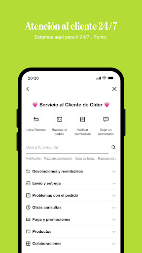Captura de pantalla de CIDER - Ropa y Moda