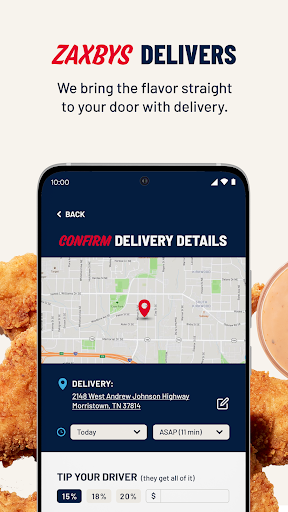 Captura de pantalla de Zaxbys