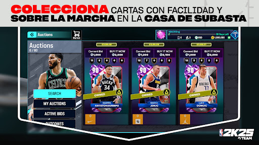 Captura de pantalla de MyTEAM de NBA 2K25