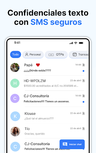 Captura de pantalla de Mensajes
