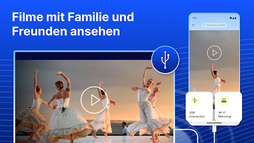 Bildschirm spiegeln-USB & WLAN Screenshot
