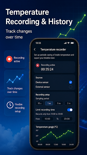 Captura de pantalla de Temperatura actual