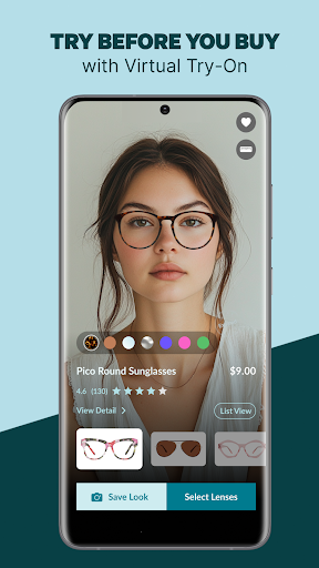Captura de pantalla de Zenni | Try On & Buy Glasses