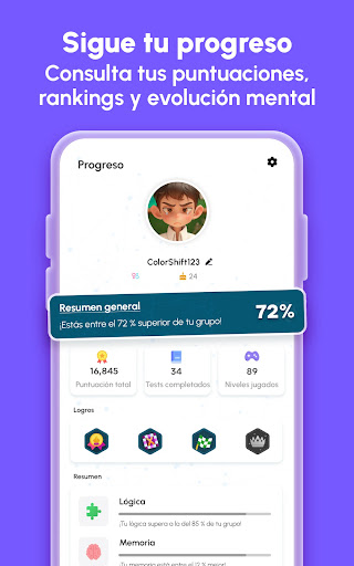 Captura de pantalla de Brainova: IQ Test & Logic Game