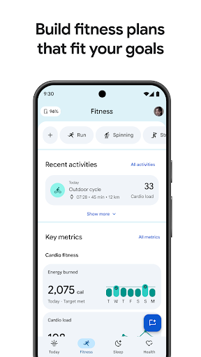 Google Health (Fitbit) screenshot