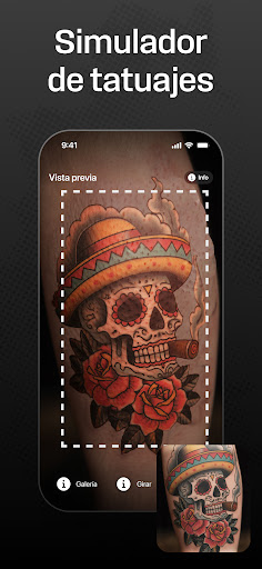 Captura de pantalla de Tattoo AI: Diseños de tatuajes
