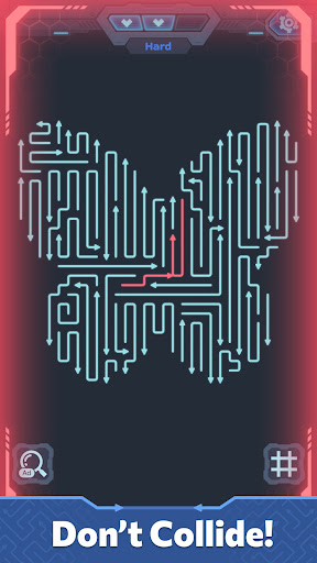 Captura de pantalla de Neon Lines: Tap & Clear