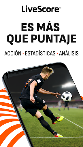 Captura de pantalla de LiveScore Resultados de fútbol