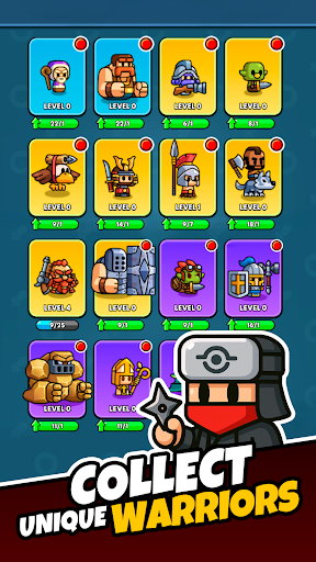 Captura de pantalla de Tiny Warriors Rush: Idle TD