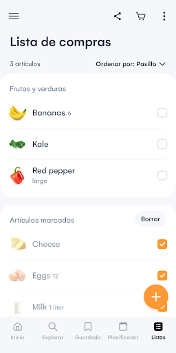 Captura de pantalla de Samsung Food: Plan de comidas