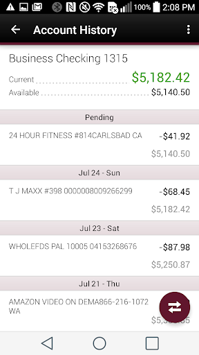 Mechanics Bank Mobile Banking screenshot