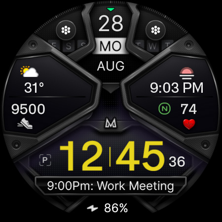 Captura de pantalla de MD326 3D Modern Watch Face
